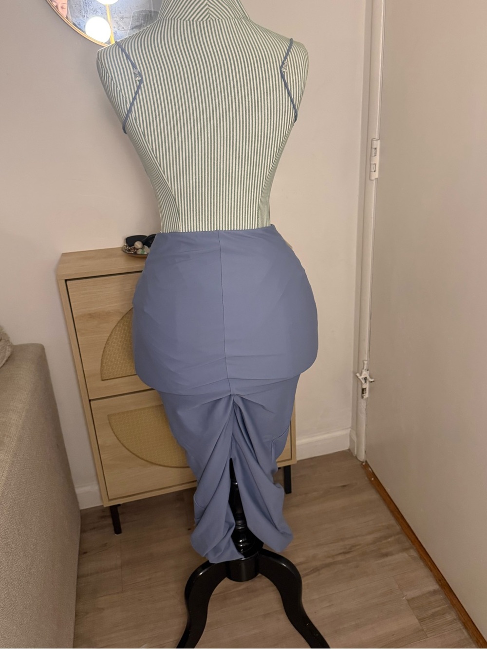 Fashion Nova Lavender Blue Cutout Bodycon Maxi Dress - Picture 2 of 5